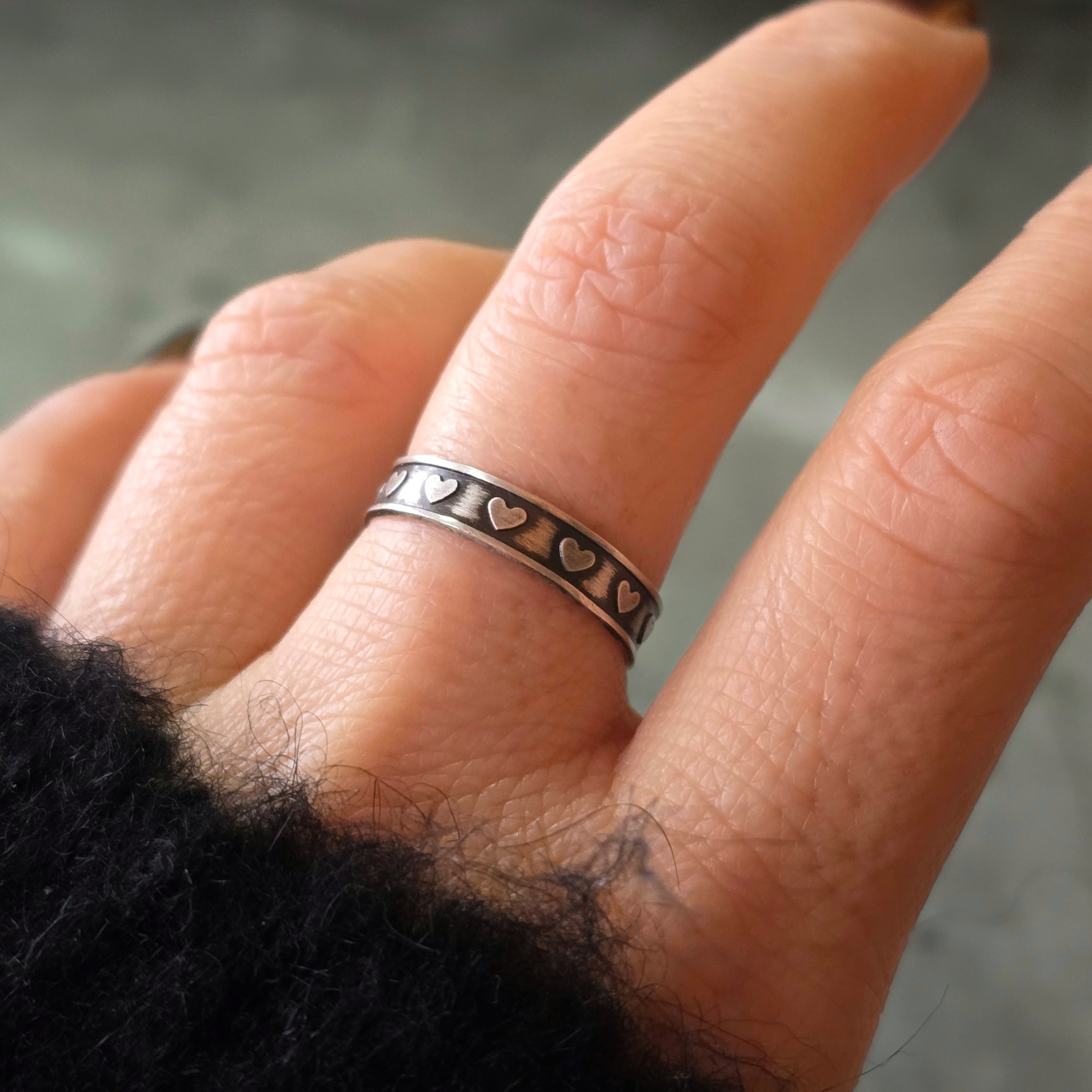 Hearts Stacking Ring