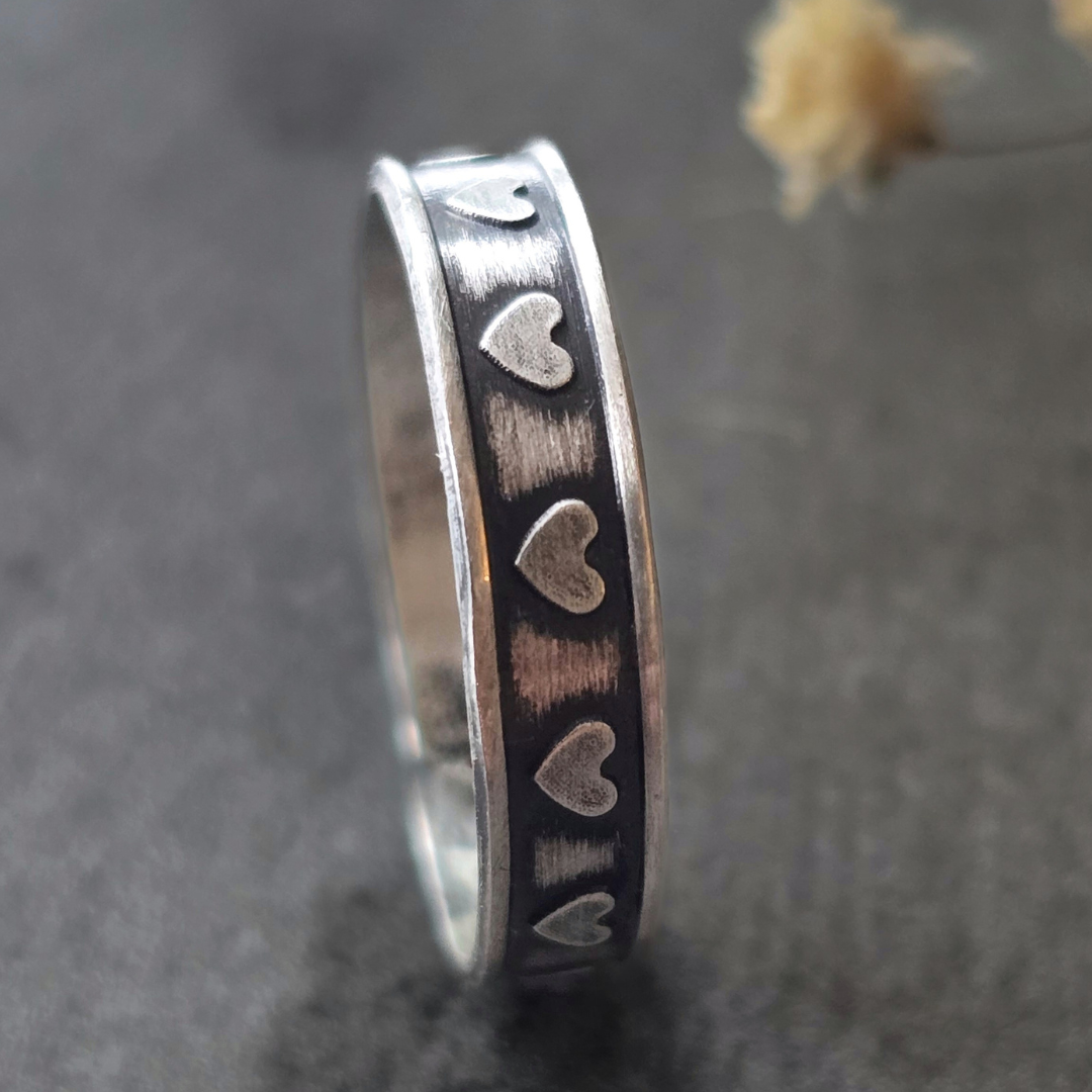 Hearts Stacking Ring