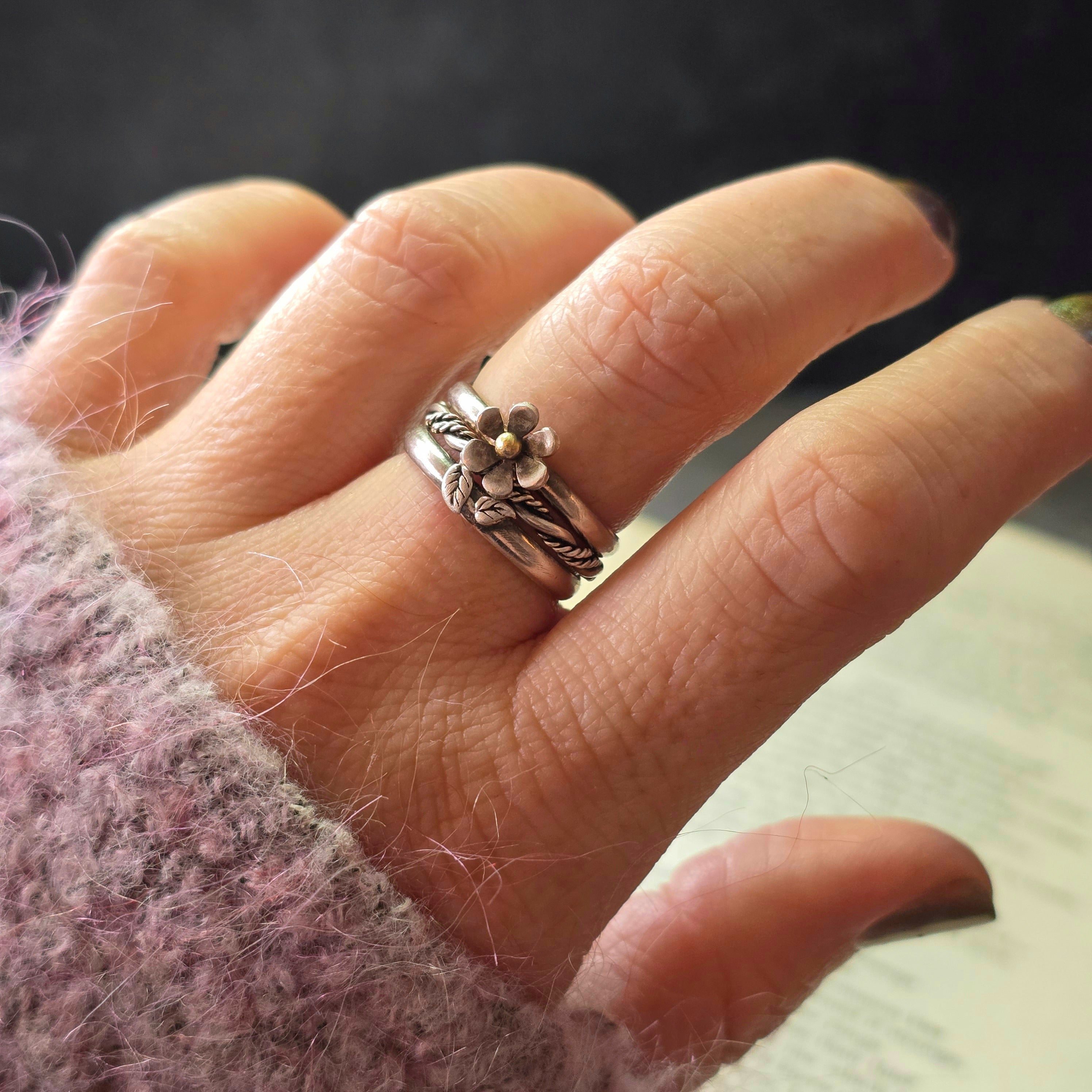 Twisted Wire Stacking Ring