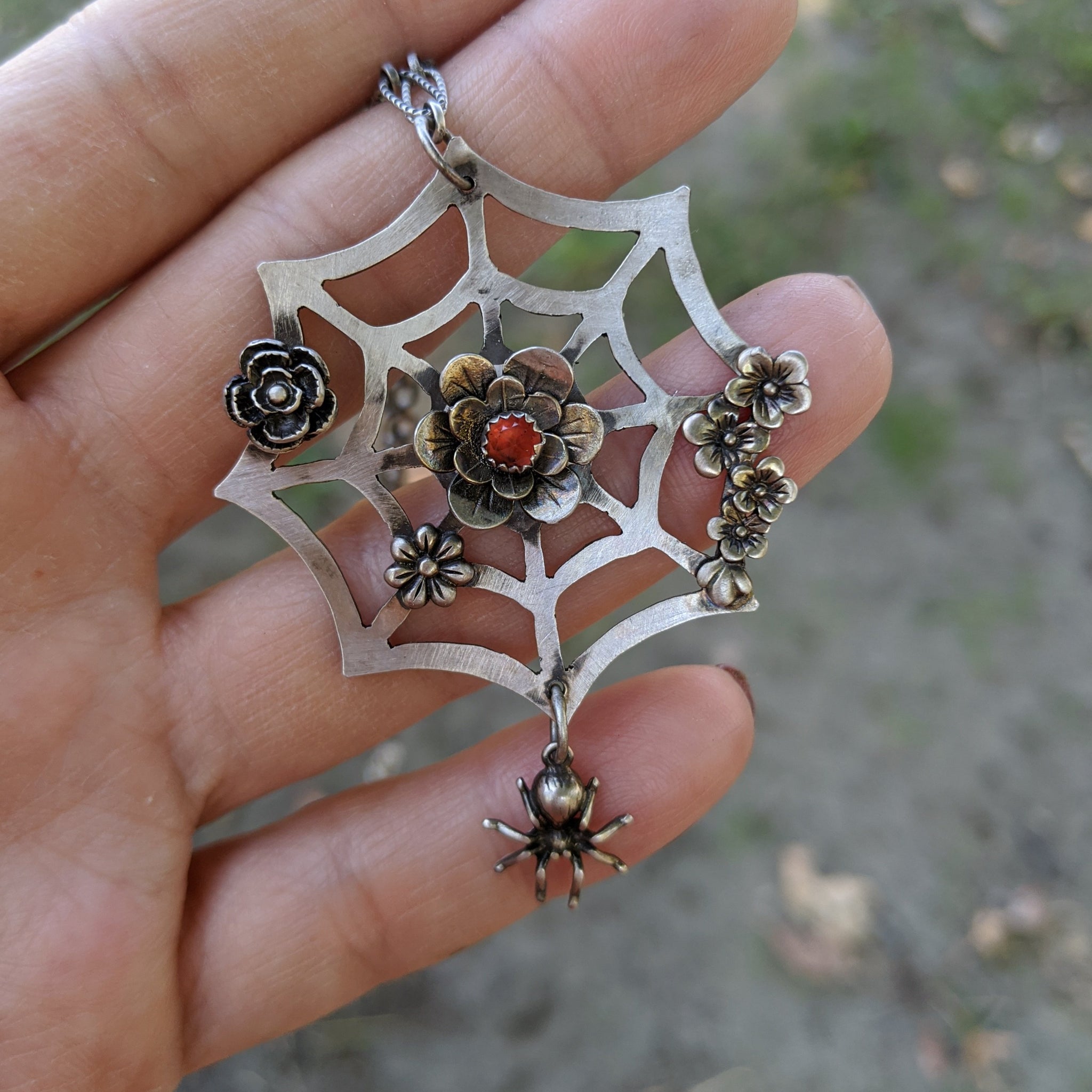 Spider Web Necklace - BonfireDesign