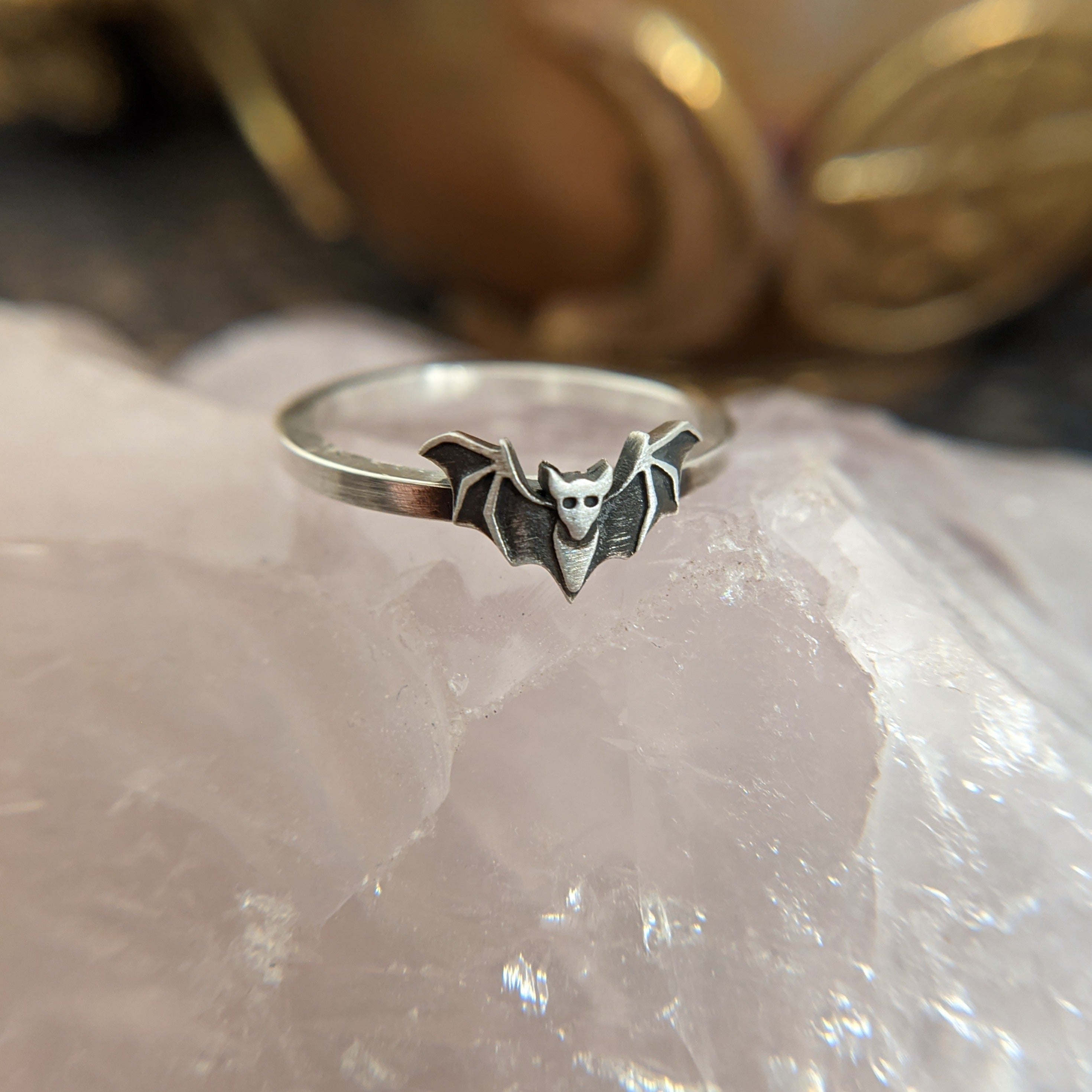 Sterling Silver Bat Ring